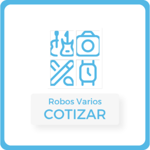 Íconos de Objetos diversos para cotizar seguro de Robo